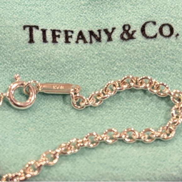 Tiffany & Co. Silver Chain with Turquoise Pouch - Picture 5 of 5